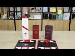 폴더블 맞춤 와인 종이 상자 자석 폐쇄 뚜?? 와인 병을 위한 포장 상자