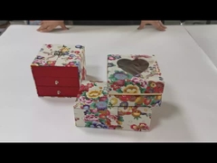 개인화 인쇄 꽃 패션 선물 수공예 피부 관리 얼굴 크림 드라워와 여성과 자석 상자