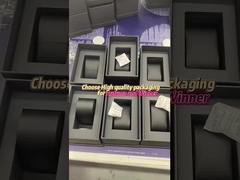 럭셔리 사용자 지정 로고 검은 뚜?? 과 기본 딱딱한 상자 종이 상자 고판 종이 포장 시계 상자 패키지