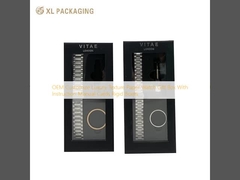 OEM 사용자 정의 고급 질감 종이 시계 가이드 카드가있는 가이드 카드가있는 선물 상자 단단한 상자