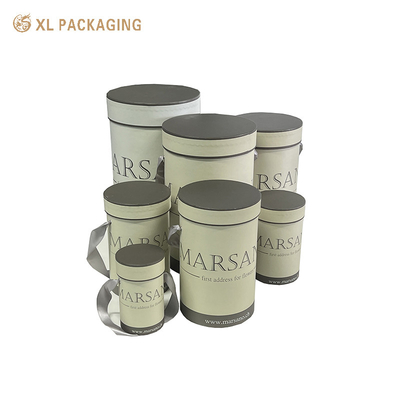주문 주문 회색 실린더 포장 둥근 상자 꽃 화장품 선물을위한 꽃 종이 튜브 online manufacture