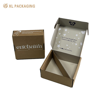주문 소매 맞춤형 인쇄 환경 친화적 인 Kraft corrugated 종이 메일 상자 online manufacture