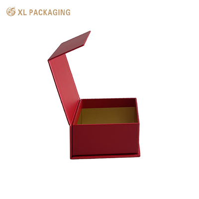 주문 빨간색 인쇄 자석 닫기 상자 보석 157gm 예술 종이에 고급 선물 상자 포장 online manufacture