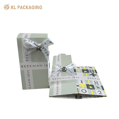 주문 카드보드 종이 접이성 카드 상자 폴더 립 포장 상자 리본 활 online manufacture