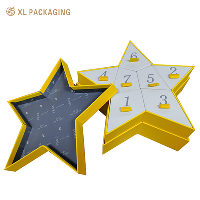 주문 별 모양 7일 종이 추석 달력 쿠키 사탕 쿠키용 포장 상자 online manufacture