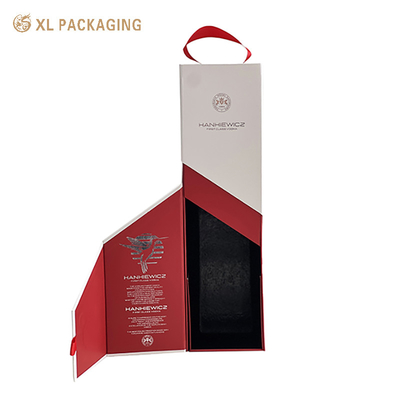 주문 폴더블 맞춤 와인 종이 상자 자석 폐쇄 뚜?? 와인 병을 위한 포장 상자 online manufacture