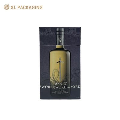 주문 OEM 럭셔리 삼각형 모양 고리 와인 병 상자 딱딱한 종이 선물 포장 상자 online manufacture