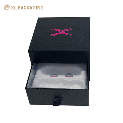 주문 맞춤 로고 종이 검은 향수 상자 포장 빈 향수 상자 2 층 드로거 화장품 선물 상자 online manufacture