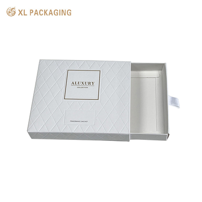 주문 크래프트 종이 접는 향수 상자 화이트 드라워 향수 종이 상자 핸들이 있는 포장 online manufacture