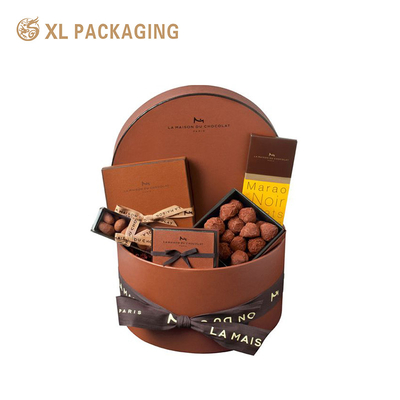주문 갈색 원형 초콜릿 종이 상자 튜브 쿠키 마카론 쿠키 포장 상자 PET 트레이 online manufacture