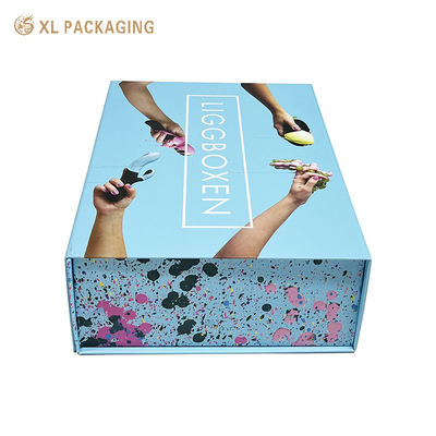 주문 럭셔리 딱딱한 카드보드 접이용 종이 상자 자석 닫기 신발 포장 상자 online manufacture