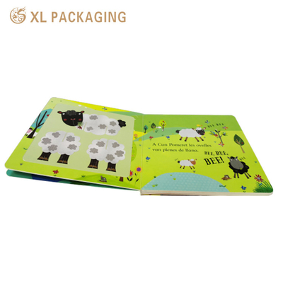주문 책 인쇄 서비스 동물 색상 종이 책 어린이 만화 카드보드 종이 책 online manufacture