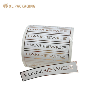 주문 부각 된 텍스처 된 종이 스티커 직사각형 사용자 지정 비즈니스 스티커 라벨 online manufacture