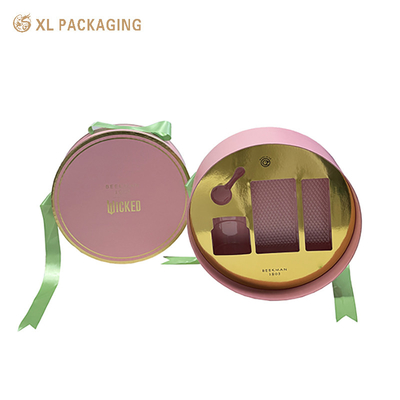 주문 금 필름 인쇄 고급 질감 종이 화장품 촛불 비누 상자 뚜?? 및 리본과 함께 기본 상자 online manufacture