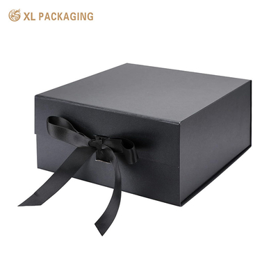 주문 환경 친화적 인 검은 선물 상자 리본과 자석 닫기있는 선물을위한 뚜?? online manufacture