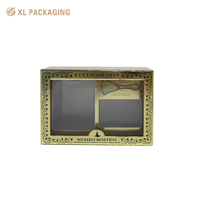 주문 맞춤형 향수 포장 상자 금 엽지 표면 내부 피부 관리 화장품 고급 선물 online manufacture