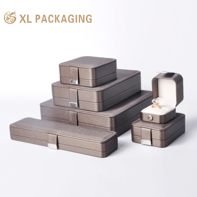 주문 고급 PU 가죽 보석 포장 상자 목걸이 팔찌 귀걸이 가죽 PU 보석 포장 상자 online manufacture