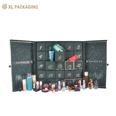 주문 Advent Calendar Box Cmyk Custom 24 25pcs 새해 전체 인쇄품 화장품 피부 관리 아름다움 선물 크리스마스 상자 드라워 online manufacture