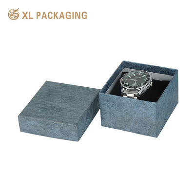 주문 친환경 미술용 종이와 반짝이는 라미네이션이 있는 현대적인 작은 로고 주문 시계 상자 online manufacture