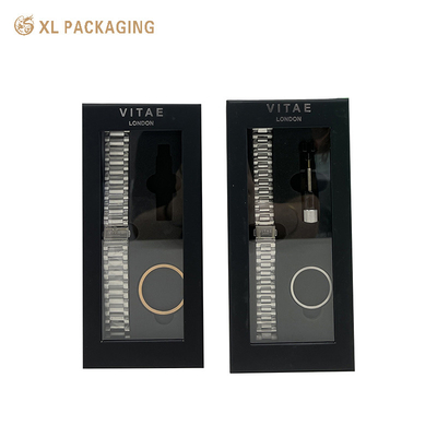 주문 검은 종이 시계 저장 상자 낮은 MOQ 및 사용자 정의와 함께 포장 상자 online manufacture