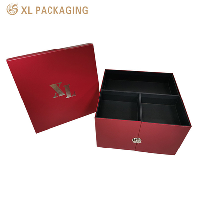 주문 맞춤형 로고 회전식품 보관 상자 금속 잠금으로 장식 선물 컬렉션 매트 캡 online manufacture