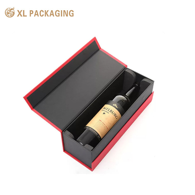 주문 딱딱한 접이성 자기 종이 상자 고급 맞춤 로고 와인 샴페인 위스키 750ML online manufacture
