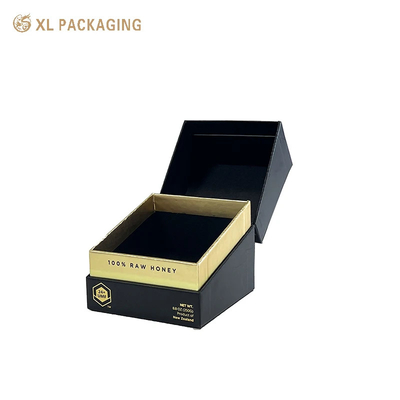 주문 XL 패키지 사용자 지정 패키지 박스 공장 앵글 오픈 클램 셸 딱딱한 촛불 상자 금 엽지 로고 촛불 패키지 상자 촛불을위한 검은 종이 온라인 제조