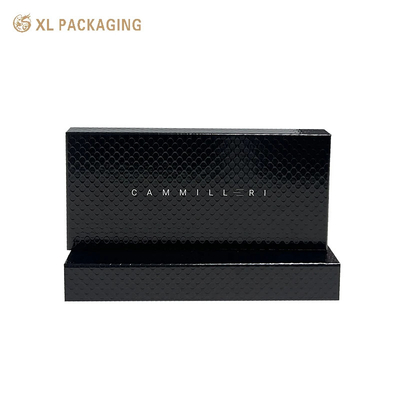 주문 맞춤형 뚜?? 및 기본 상자 2 조각 검은 선물 상자 고형 종이 상자 포장 online manufacture