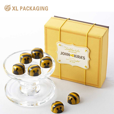 주문 XL 포장 맞춤형 럭셔리 박스 CMYK/팬톤 인쇄 럭셔리 초콜릿 상자, 간편 개봉 디자인, 엠보싱 로고 및 변색 방지 종이 온라인 제조