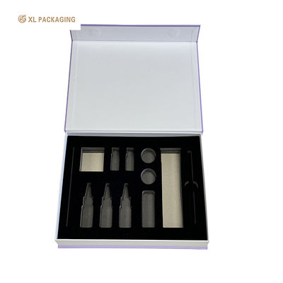 주문 XL Packaging Custom Printed Cosmetic Boxes Luxury Custom Logo Rigid Paper Boxes With Sponge Liner Empty Magnetic Case Display For Product Packing 온라인 제조
