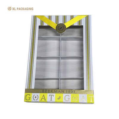 주문 XL Packaging Custom Square Skincare Paper Box With Window Transparent Cosmetic Perfume Packaging Gift Box Serum Skincare Boxes 온라인 제조