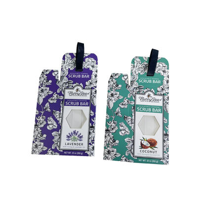 구입하다 Machine Made Foldable Card Box Bright Color Printing Clear Window Display for Soap Gift Set Wholesale 온라인 제조