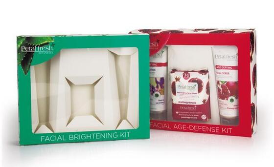 구입하다 Foldable Card Paper Collection Box Clear Window Space Saving Flat Packed for Skincare Perfume Soap Gift Set 온라인 제조