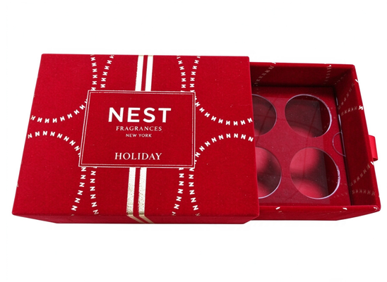 구입하다 Skincare Drawer Box Red Pantone Printing Paper Tray Holder Custom Logo Wholesale 온라인 제조