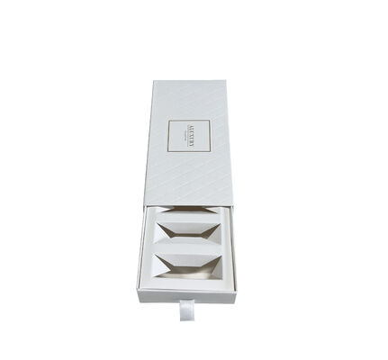 구입하다 Custom Uncoated Paper Rigid Drawer Box Candle Packaging Ribbon Tag Pull Wholesale 온라인 제조