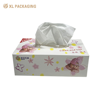 로고가 인쇄된 맞춤형 얼굴 종이 조직 190x190mm 큰 얼굴 조직