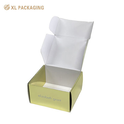 럭셔리 골드 코스메틱 코러브 메일러 박스, 화장품용 맞춤 엠보스 된 헥사곤 코러브 메일러