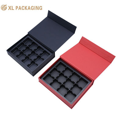 자석 초콜릿 포장 선물 상자 고형 크래프트 종이 선물 상자 플라스틱 트레이
