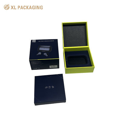 마그네틱 닫기 및 무선 귀장 기술 선물을위한 거품 삽입을 가진 딱딱한 종이 장갑 상자