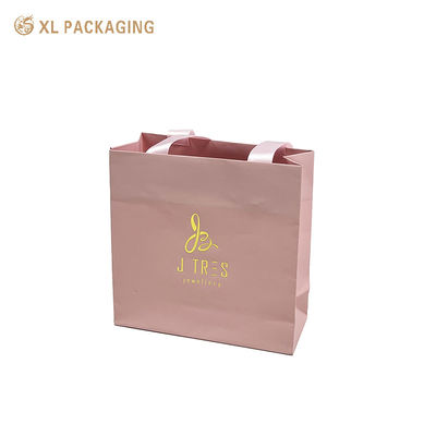 로고와 강화 된 손잡이있는 사용자 지정 종이 선물 가방