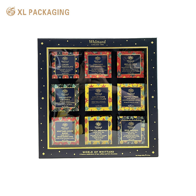 OEM 럭셔리 로즈 골드 반짝이는 종이 맑은 PVC 창문 화장품 카튼 컬렉션 선물 종이 상자 세트