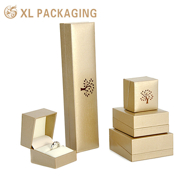 사용자 지정 로고 PU 가죽 보석 상자 포장용 Pendant Bracelet Bracelet 목걸이 셋