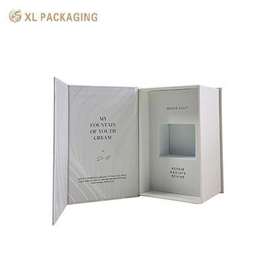 사용자 지정 고급 자석 얼굴 크림 선물 상자 재활용 가능한 2mm 딱딱한 보드 피부 관리 포장 상자 에바 삽입