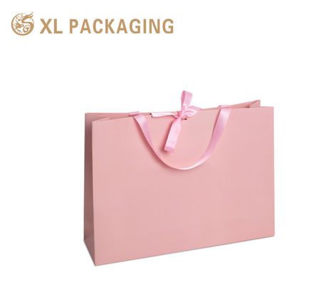 럭셔리 핑크 로고 사용자 지정 선물 가방