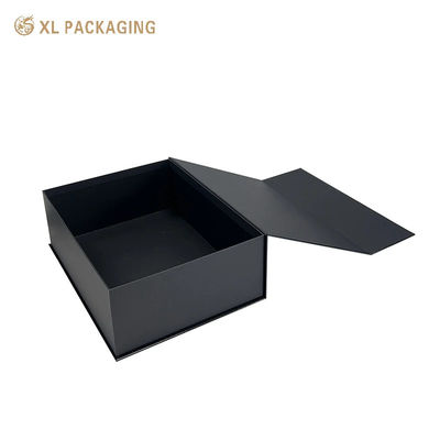 XL 패키지 사용자 지정 패키지 박스 공장 사용자 지정 검은 종이 박스 포장 흰색 로고 자기 선물 상자 엠보스 선물 포장용 자기 종이 상자