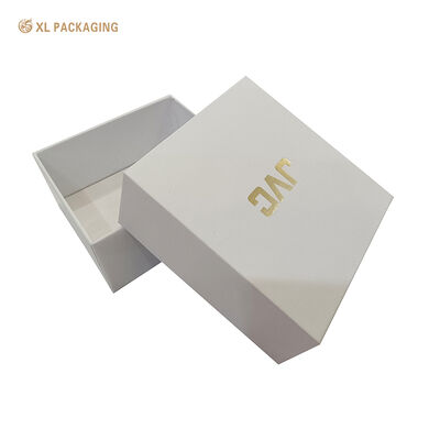 Luxury Rigid Lid and Base Gift Box with Gold Foil Logo Eco Friendly Custom Two Piece Packaging for Premium Products