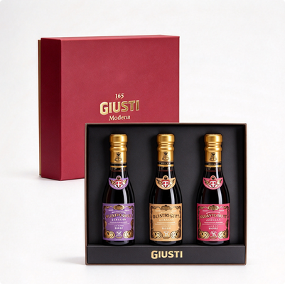 Text Paper Wine Gift Set Box 3 x 100ml Bottles Gold Foil Embossed Logo Foam Tray